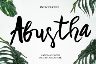 Abustha: A Script Font for Editorial Elegance