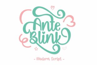 Ante Blink: A Script Font for Creative Campaigns