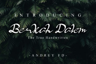 Berkah Dalem: A Handwritten Font for Elegant Design