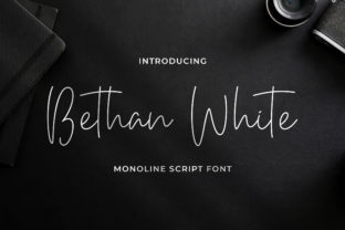 Bethan White Font: Elegant Script for Editorial Design