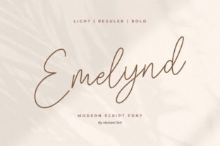 Emelynd: A Stylish Handwritten Font