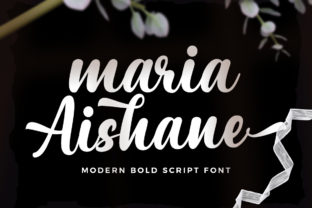 Maria Aishane: A Magical Script Font