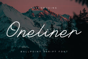 Oneliner Font: Elegant Script for Digital Marketing