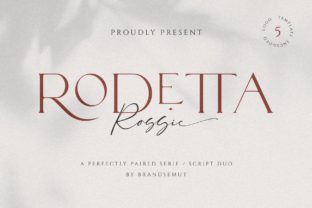 Rodetta Rossie: Elegant Serif and Sans Serif Fonts