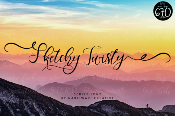 Sketchy Twisty: A Creative Font for Handmade Magic